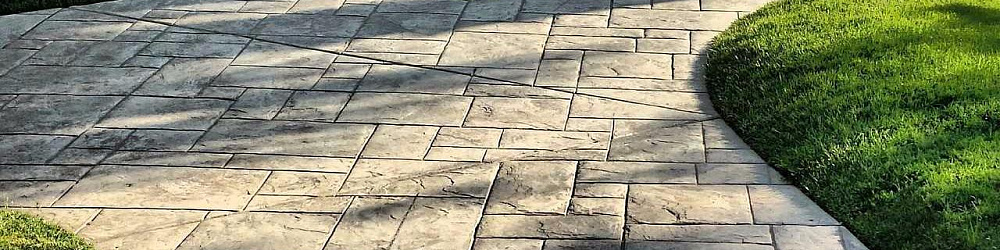 Мощение дорожек и полей